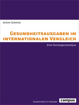 cover image of Gesundheitsausgaben im internationalen Vergleich